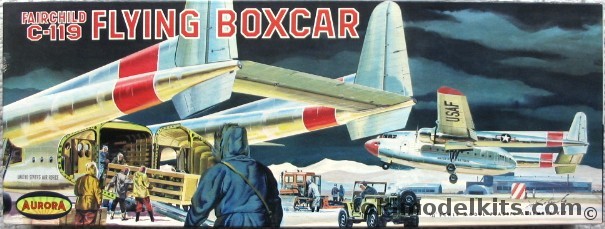 Aurora 1/77 C-119 Flying Boxcar, 393-249 plastic model kit